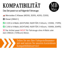 Filterset Inspektionspaket MERCEDES C-KLASSE 4-Matic W205 S205 OM651 C220d C250d