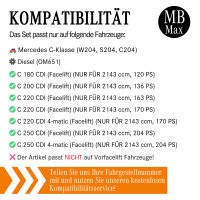 Filterset Inspektionspaket MERCEDES C-KLASSE W204 FACELIFT 200 220 250 CDI 2143
