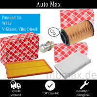 MERCEDES FEBI Filterpaket Filterset Inspektionspaket W447...