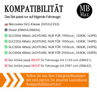 Filterset Inspektionspaket MERCEDES | GLC X253 C253 | OM654 200d 220d 300d 400d