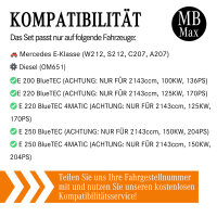 Filterset Inspektionspaket MERCEDES E-KLASSE W212 E200 E220 E250 BlueTec Euro 6