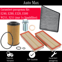 Filterset Inspektionspaket MERCEDES E-Klasse W211 S211...