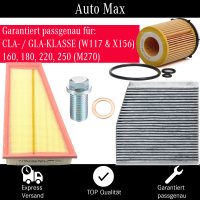 Filterset Inspektionspaket MERCEDES CLA GLA C117 X165...