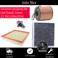 Filterset Inspektionspaket FORD TRANSIT KASTEN BUS...