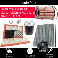 Filterset Inspektionspaket MERCEDES CLS C219 E-KLASSE...