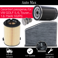 Filterset Inspektionspaket VW Golf 5 6 Touran AUDI A3 |...