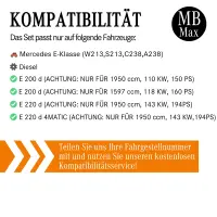 Filterset Inspektionspaket MERCEDES W213 E-KLASSE | OM654 E200d E220d | MOTORÖL