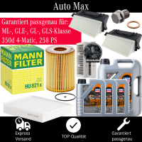 Filterset Inspektionspaket MERCEDES GLE ML 350 OM642 W166...
