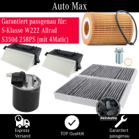 Filterset Inspektionspaket MERCEDES S-Klasse W222 S350d...