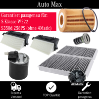 Filterset Inspektionspaket MERCEDES S-Klasse W222 S350d...