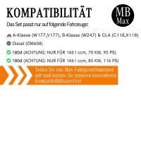 Filterset Inspektionspaket MERCEDES A B CLA W177 W247 C118 | OM608 | 160d 180d