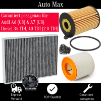 Filterset Inspektionspaket AUDI A6 C8 | A7 C8 | 2.0 TDI...