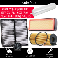 Filterset Inspektionspaket BMW X5 F15 X6 F16 | 30d 40d |...