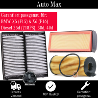 Filterset Inspektionspaket BMW X5 F15 X6 F16 | 30d 40d |...