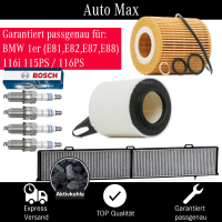 Filterset Inspektionspaket BMW 1er E81 E87 | 116i | 115PS...
