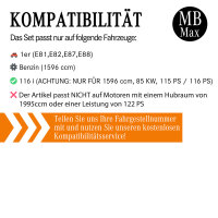 Filterset Inspektionspaket BMW 1er E81 E87 | 116i | 115PS 116PS BOSCH Zündkerzen
