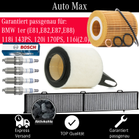 Filterset Inspektionspaket BMW 1er E81 E87 118i 143PS...