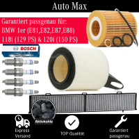 Filterset Inspektionspaket BMW 1er E81 E82 E87 E88 | 118i...