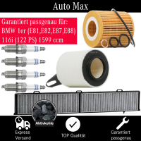 Filterset Inspektionspaket BMW 1er E81 E87 | 116i | 122...