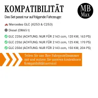 Filterset Inspektionspaket MERCEDES GLC X253 C253 | OM651 | GLC220d GLC250d