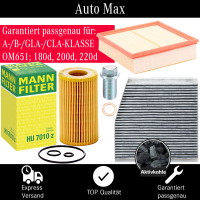 Filterset Inspektionspaket MERCEDES A-Klasse B-Klasse...