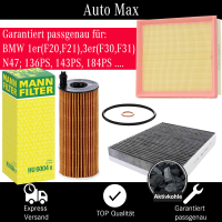 Filterset Inspektionspaket BMW 1er F20 F21 3er F30 F31 |...