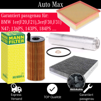 Filterset Inspektionspaket BMW 1er F20 F21 3er F30 F31 |...