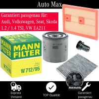 Filterset Inspektionspaket AUDI A3 | VW Golf 7 Tiguan |...