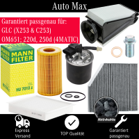Filterset Inspektionspaket MERCEDES GLC X253 C253 | OM651...