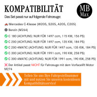 Filterset Inspektionspaket MERCEDES C-KLASSE W205 S205 | C180 C200 C300 | M264