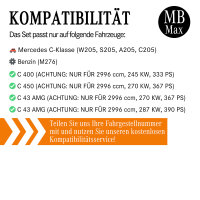 Filterset Inspektionspaket MERCEDES C-KLASSE W205 S205 C205 | C400 C450 C43 AMG