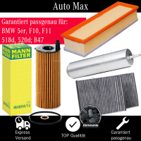 Filterset Inspektionspaket BMW 5er F10 | Touring F11 |...