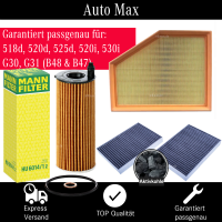 Filterset Inspektionspaket | BMW 5er G30 G31 | 518d 520d 525d 520i 530i B47 B48