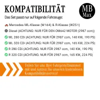 Filterset Inspektionspaket MERCEDES M ML W164 | R W251 | 280 CDi | 320 CDi