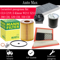 Filterset Inspektionspaket MERCEDES CLS C219 E-KLASSE...