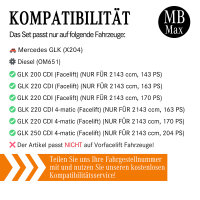 Filterset Inspektionspaket MERCEDES GLK X204 FACELIFT | 200 220 250 CDI | 2143