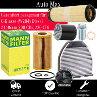 Filterset Inspektionspaket MERCEDES C-KLASSE W204 | 200...