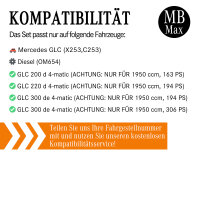 Filterset Inspektionspaket MERCEDES X253 GLC | OM654 GLC200d GLC220d | MOTORÖL