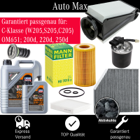 Filterset Inspektionspaket MERCEDES C-KLASSE W205 | OM651...