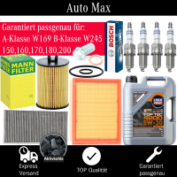 Filterset Inspektionspaket MERCEDES A-Klasse B-Klasse...