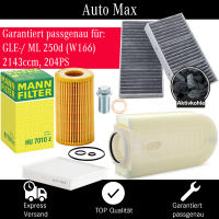 Filterset Inspektionspaket MERCEDES GLE ML 250 | 250d...