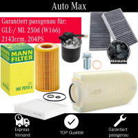 Filterset Inspektionspaket MERCEDES GLE ML 250 | 250d...
