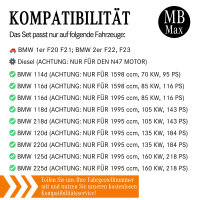 Filterset Inspektionspaket BMW 1er F21 3er F30 F31 118d 120d 318d 320d N47 + Öl