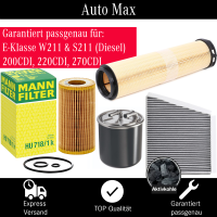 Filterset Inspektionspaket MERCEDES E-KLASSE W211 S211 |...