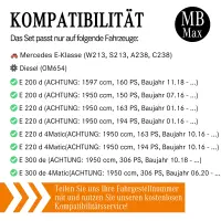 Filterset Inspektionspaket MERCEDES E-KLASSE W213 | OM654 E200d E220d E300de