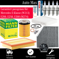 Filterset Inspektionspaket MERCEDES E-KLASSE W213 | M274...