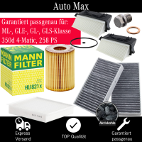 Filterset Inspektionspaket MERCEDES GLE GLS ML GL 350...