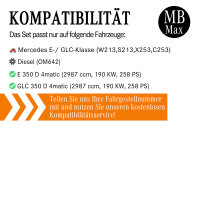Filterset Inspektionspaket MERCEDES E-Klasse GLC 350d OM642 W213 X253 258PS