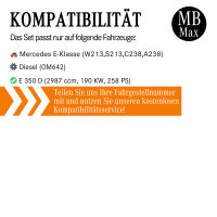 Filterset Inspektionspaket MERCEDES E-Klasse E350d OM642 W213 258PS OHNE ALLRAD
