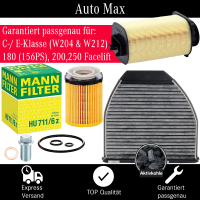 Filterset Inspektionspaket MERCEDES C E Klasse GLK W204...